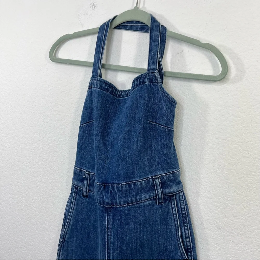 Madewell Tie-Back Denim‎ Jumpsuit size XXS Women’s Coveralls